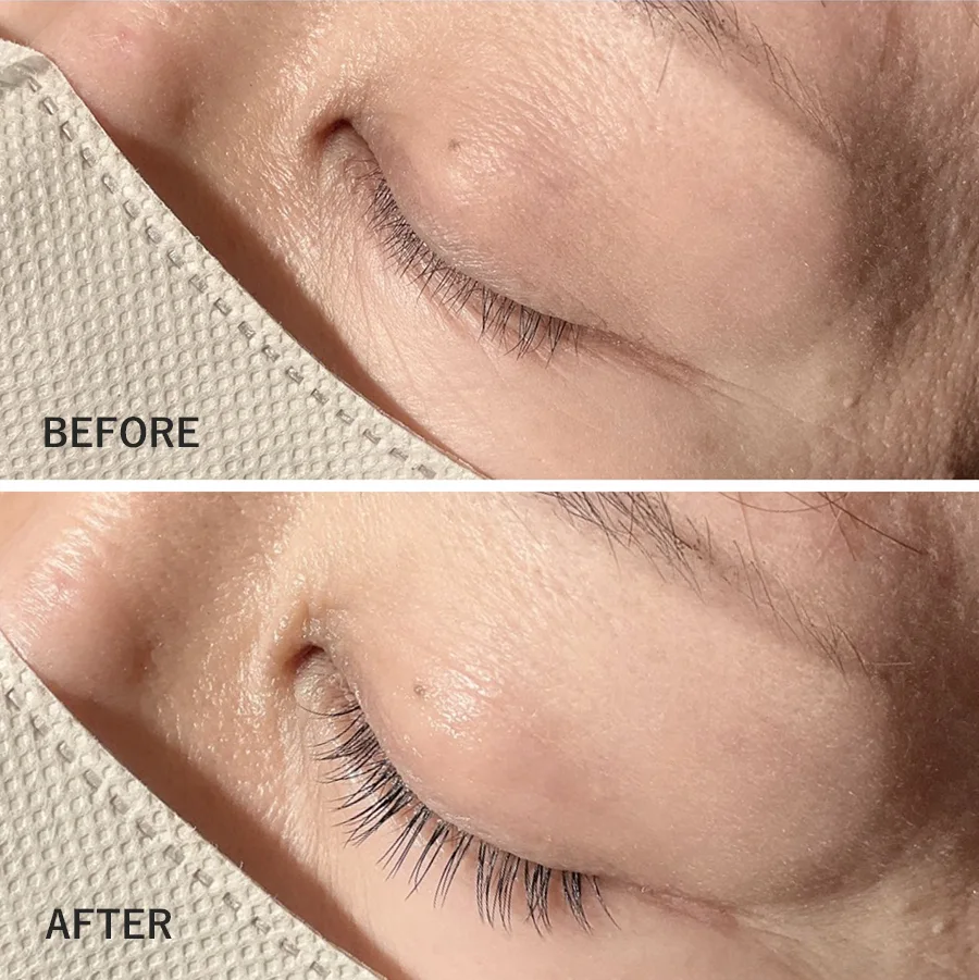 まつ毛エクステンションBeforeAfterの画像